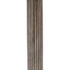 Allard accent table by Renwil, cast aluminum, antique brass finish