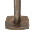 Allard accent table by Renwil, cast aluminum, antique brass finish
