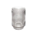 Amiens vase by Renwil, mouth-blown glass, grey fluted