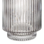 Amiens vase by Renwil, mouth-blown glass, grey fluted