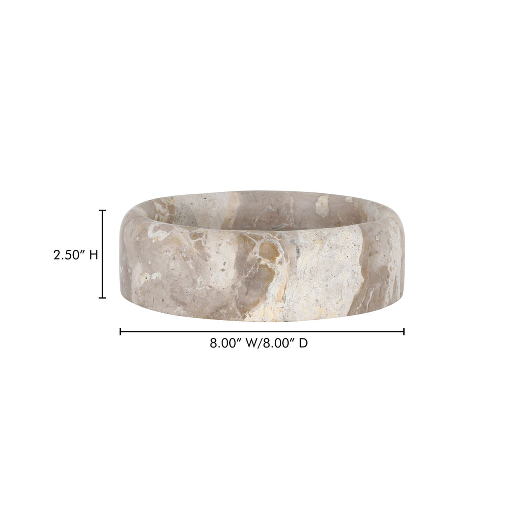 Anais catchall by Moe's Home Collection, marble, square form