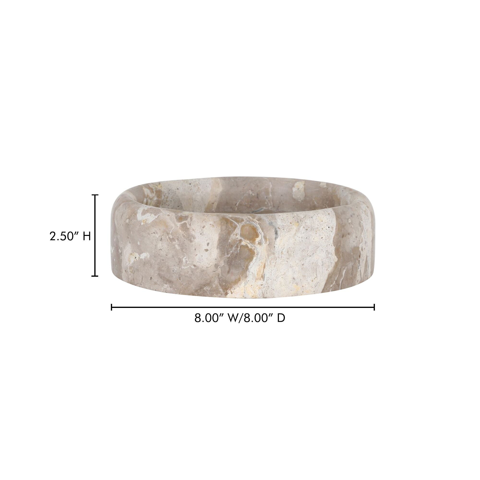 Anais catchall by Moe's Home Collection, marble, square form
