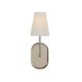 Annona wall sconce by Renwil, iron, polished nickel finish