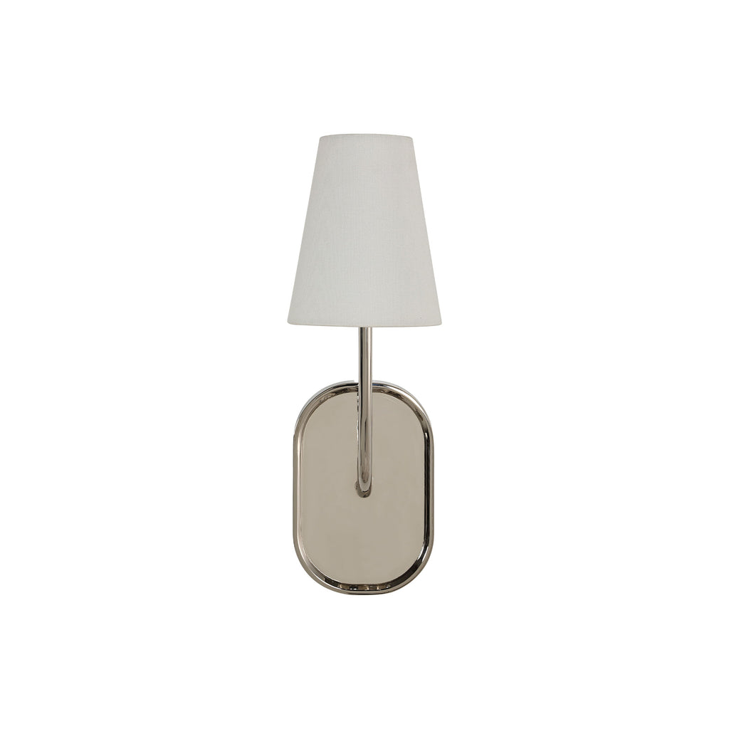 Annona wall sconce by Renwil, iron, polished nickel finish