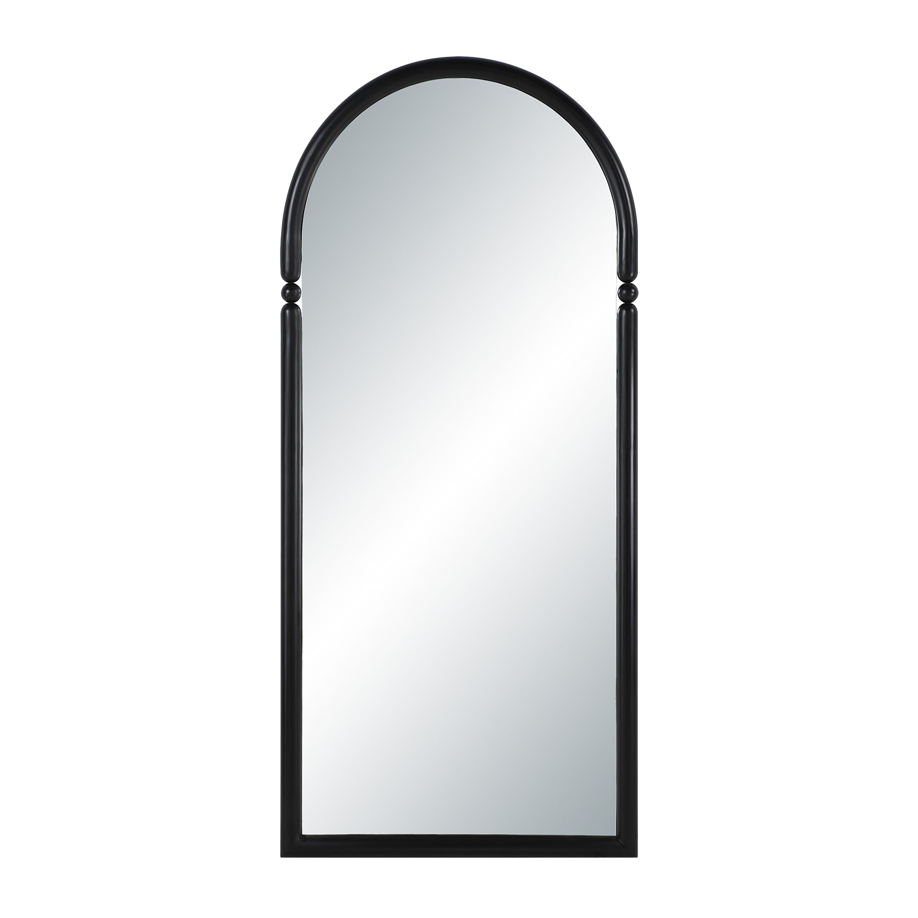 Arcade full length mirror by Renwil, iron, matte black finish