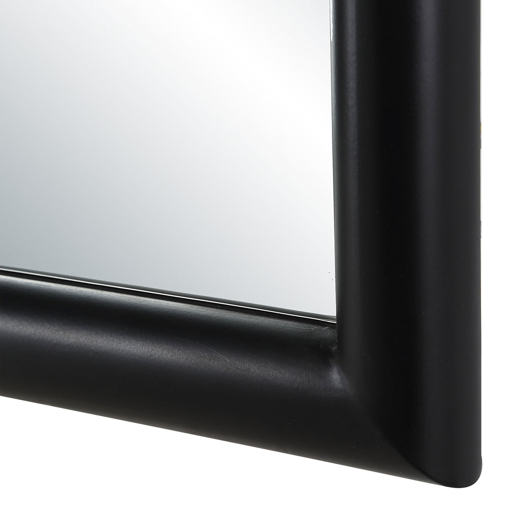 Arcade full length mirror by Renwil, iron, matte black finish