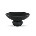 Asha decorative bowl by Moe's Home Collection, black terracotta, wide shallow form