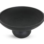 Asha decorative bowl by Moe's Home Collection, black terracotta, wide shallow form