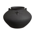 Asher vase by Renwil, terracotta, antique black, hand-finished