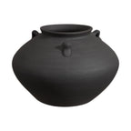 Asher vase by Renwil, terracotta, antique black, hand-finished
