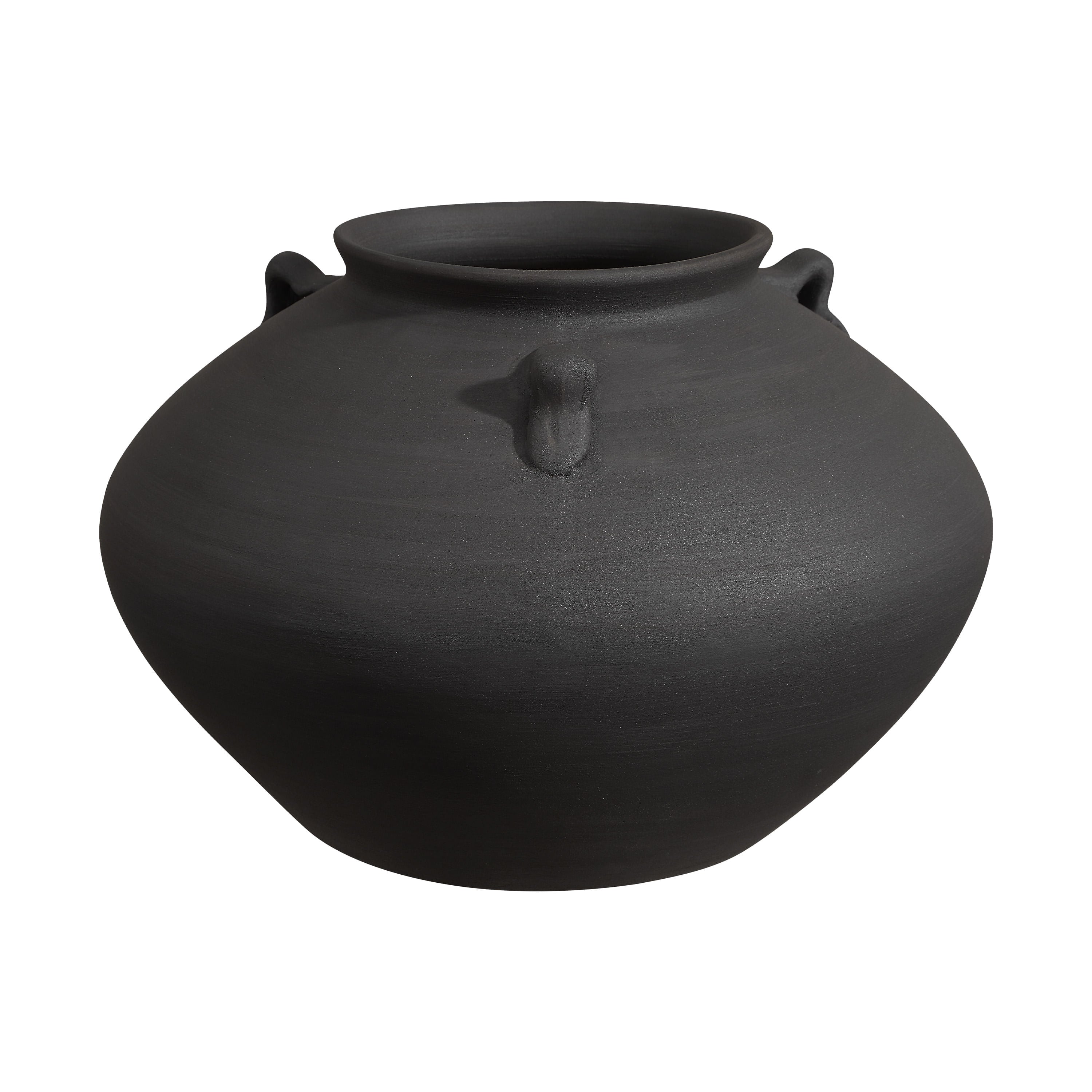 Asher vase by Renwil, terracotta, antique black, hand-finished