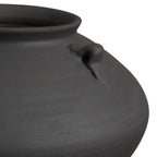 Asher vase by Renwil, terracotta, antique black, hand-finished