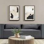 Asia wall art by Renwil, 100% cotton canvas, black frame