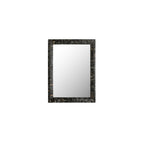 Avis wall mirror by Moe's Home Collection, horn inlay frame, cream caramel tones