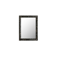 Avis wall mirror by Moe's Home Collection, horn inlay frame, cream caramel tones