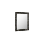 Avis wall mirror by Moe's Home Collection, horn inlay frame, cream caramel tones