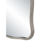 Balsa wall mirror by Renwil, iron, antique nickel finish