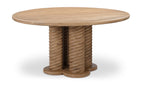 Oak Treccia Round Dining Table 4
