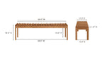 Walnut Rohe Bench