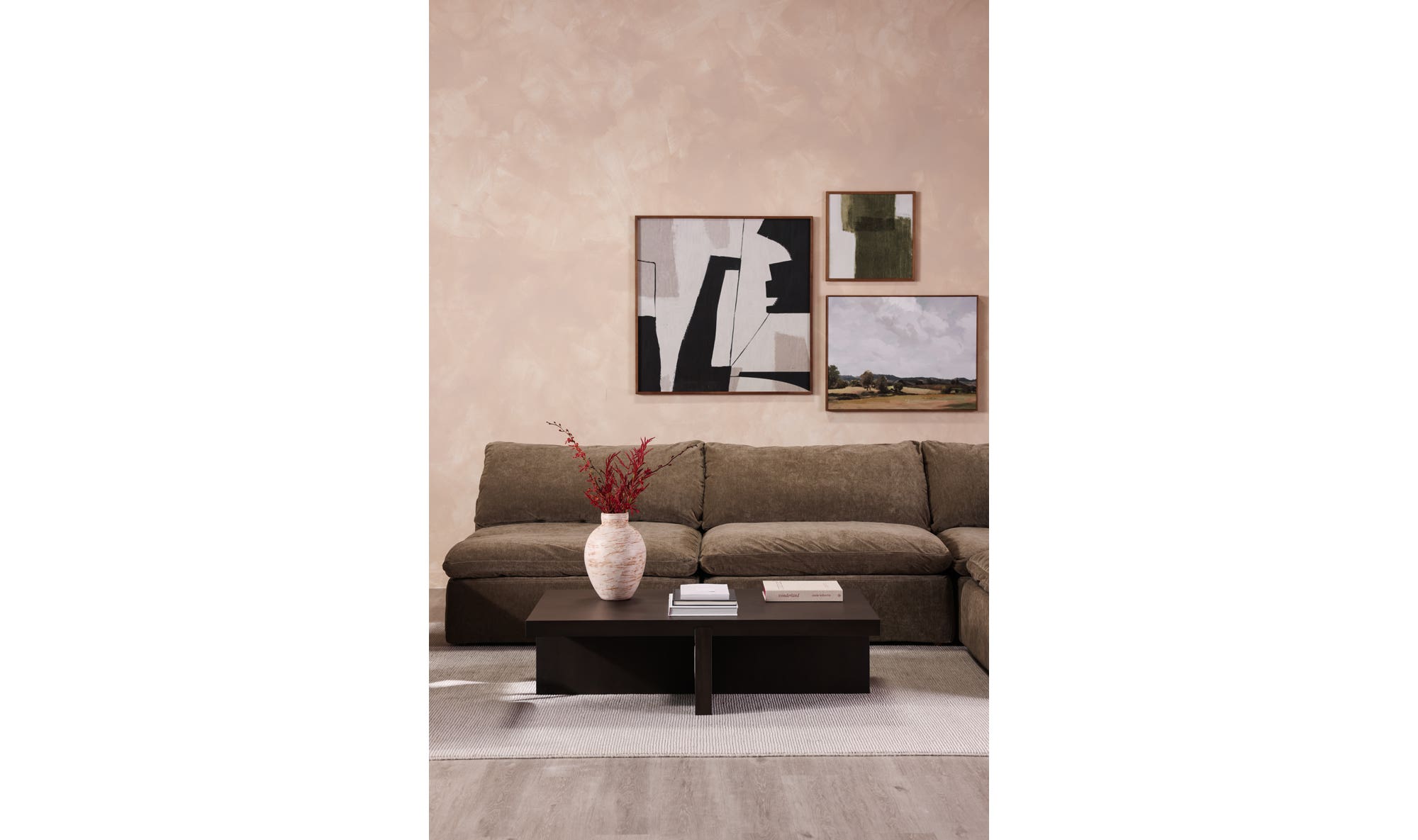 Folke Rectangular Coffee Table Dark Brown view 2