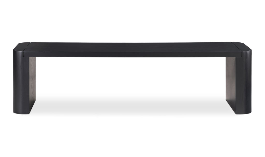 Post Dining Bench Small Black front