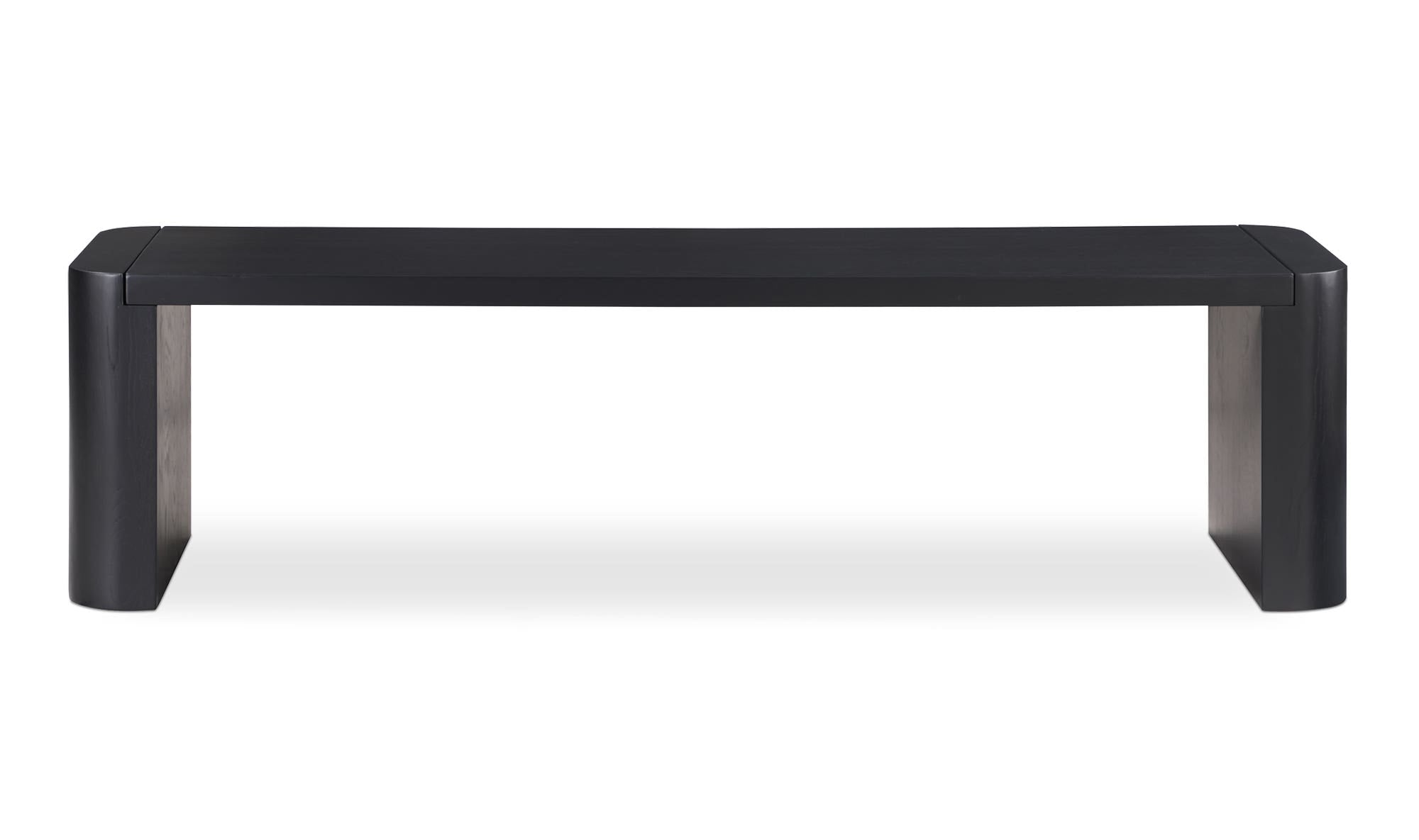 Post Dining Bench Small Black front