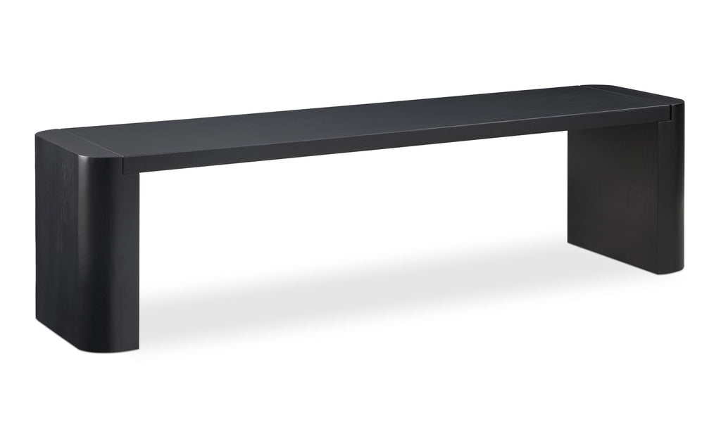 Post Dining Bench Small Black view 4