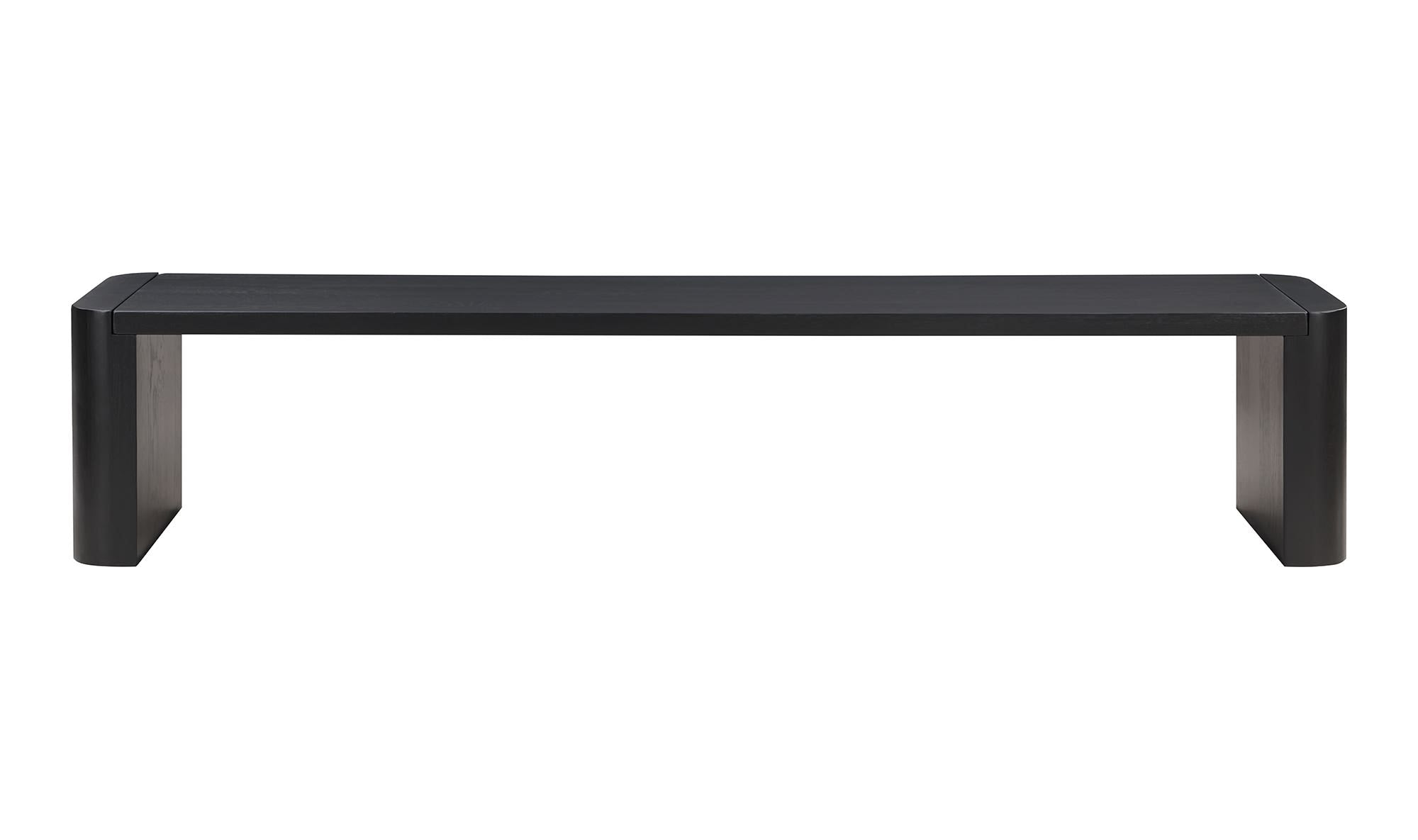 Post Dining Bench Large Black front