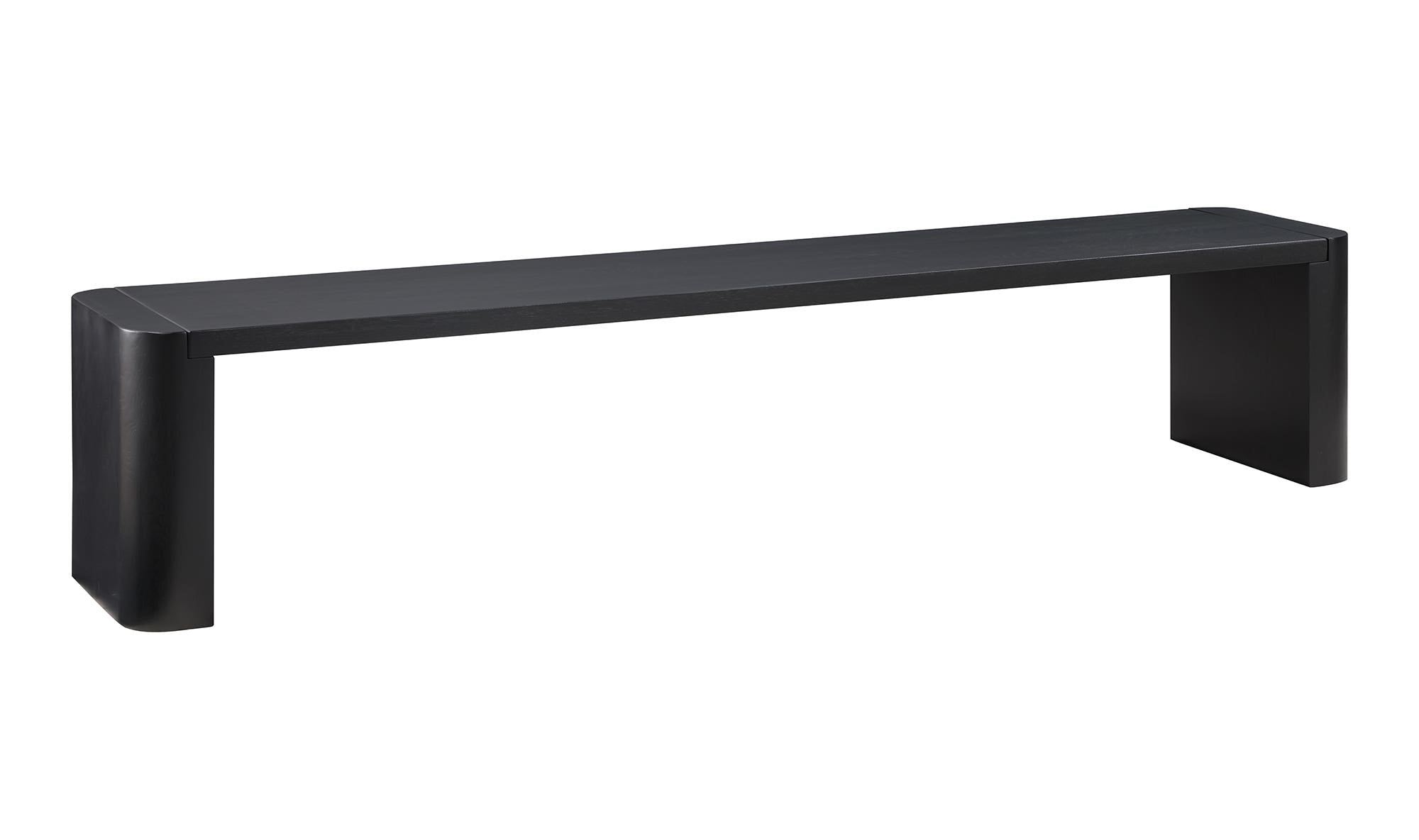 Post Dining Bench Large Black view 16