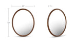 Solid Wood Alcott Oval Mirror