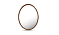 Solid Wood Alcott Oval Mirror - Walnut