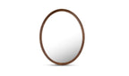 Solid Wood Alcott Oval Mirror - Walnut