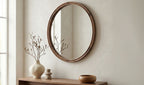 Solid Wood Alcott Small Round Mirror