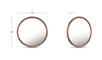 Solid Wood Alcott Large Round Mirror