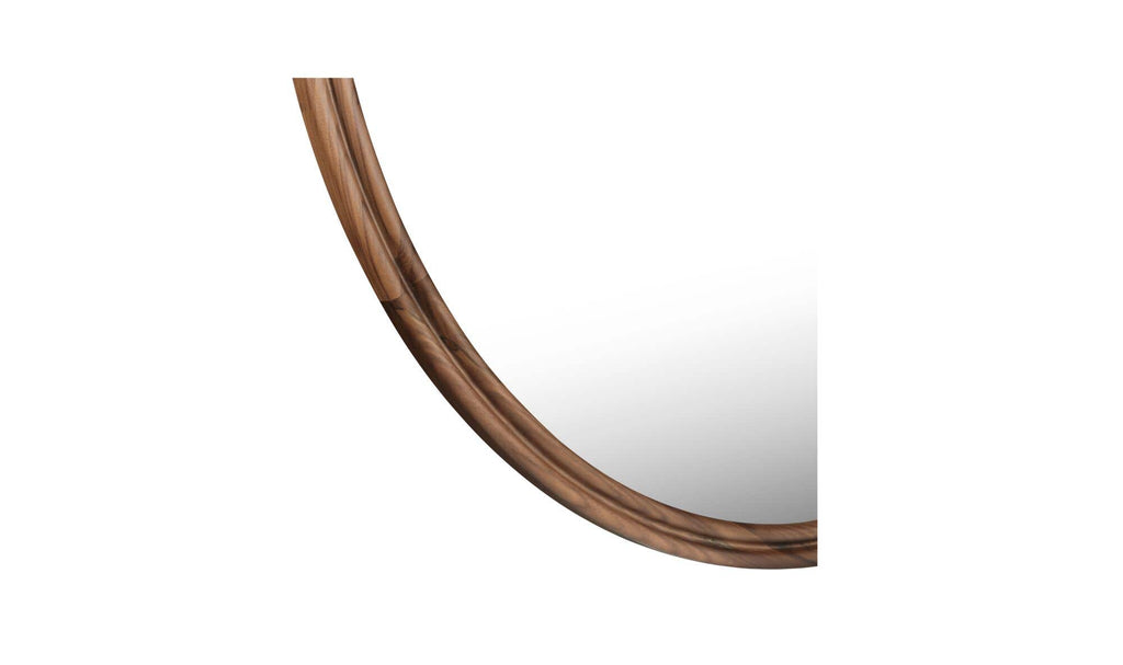 Solid Wood Alcott Large Round Mirror