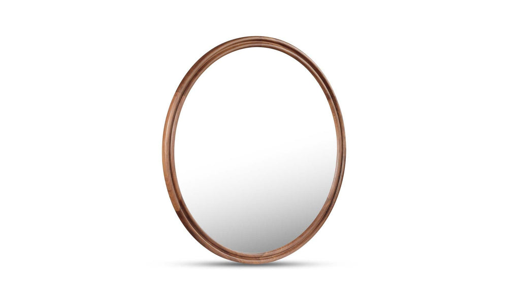 Solid Wood Alcott Large Round Mirror