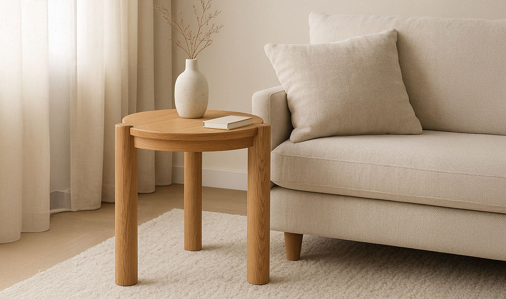 Brushed Natural Oak Jack Side Table