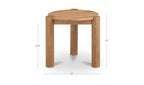 Brushed Natural Oak Jack Side Table