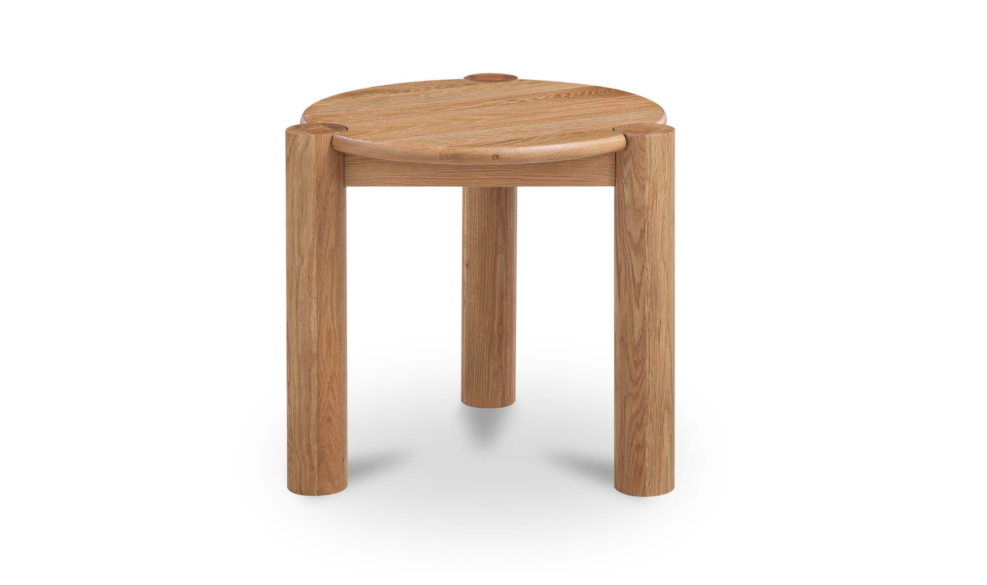 Brushed Natural Oak Jack Side Table