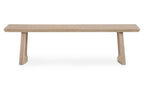 Oak Silas Dining Bench Oak front