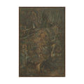 Beatrix wall art by Renwil, cotton canvas, dark oak frame