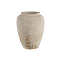 Beckton vase by Renwil, terracotta, antique beige, hand-finished