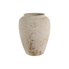 Beckton vase by Renwil, terracotta, antique beige, hand-finished