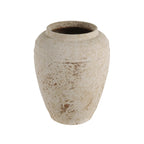 Beckton vase by Renwil, terracotta, antique beige, hand-finished