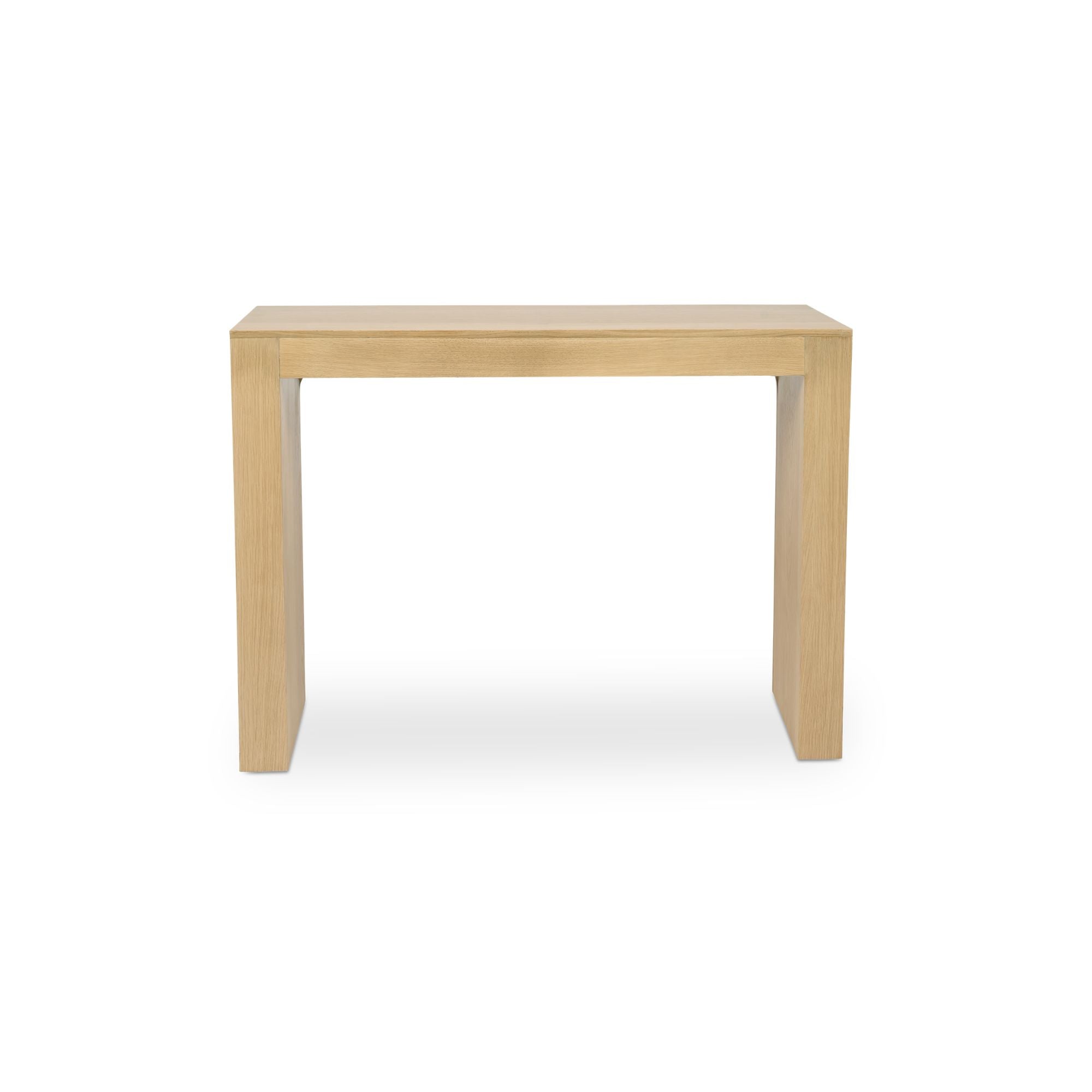 Berkley console table by Moe's Home Collection, natural wood, turned post detail