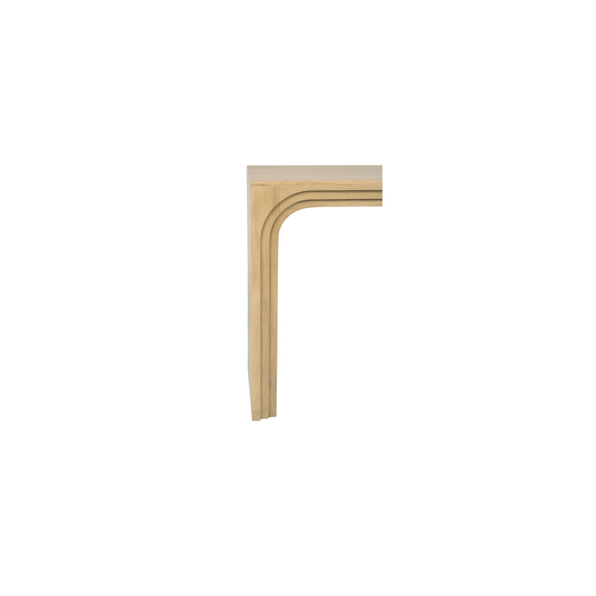 Berkley console table by Moe's Home Collection, natural wood, turned post detail