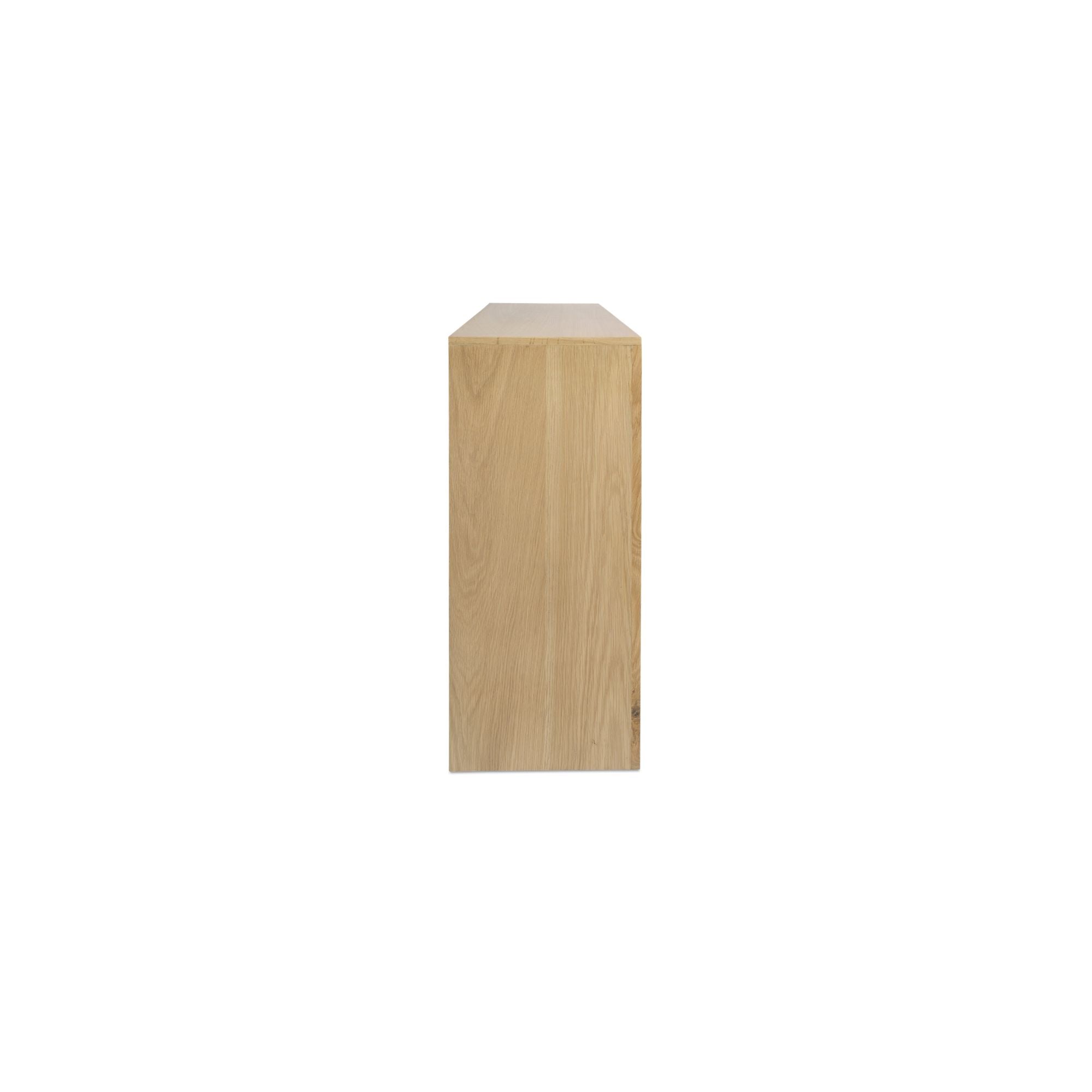 Berkley console table by Moe's Home Collection, natural wood, turned post detail