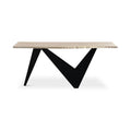 Bird console table by Moe's Home Collection, natural solid wood, refined leg profile