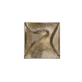 Bode wall sculpture by Moe's Home Collection, aged brass, rippled finish