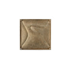 Bode wall sculpture by Moe's Home Collection, aged brass, rippled finish